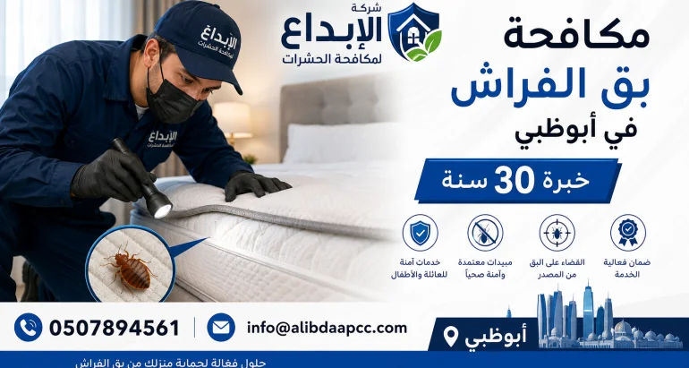 مكافحة بق الفراش في أبوظبي | أفضل شركة القضاء على بق الفراش نهائياً