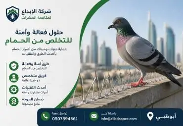 أفضل الطرق للتخلص من الحمام نهائيًا في ابوظبي