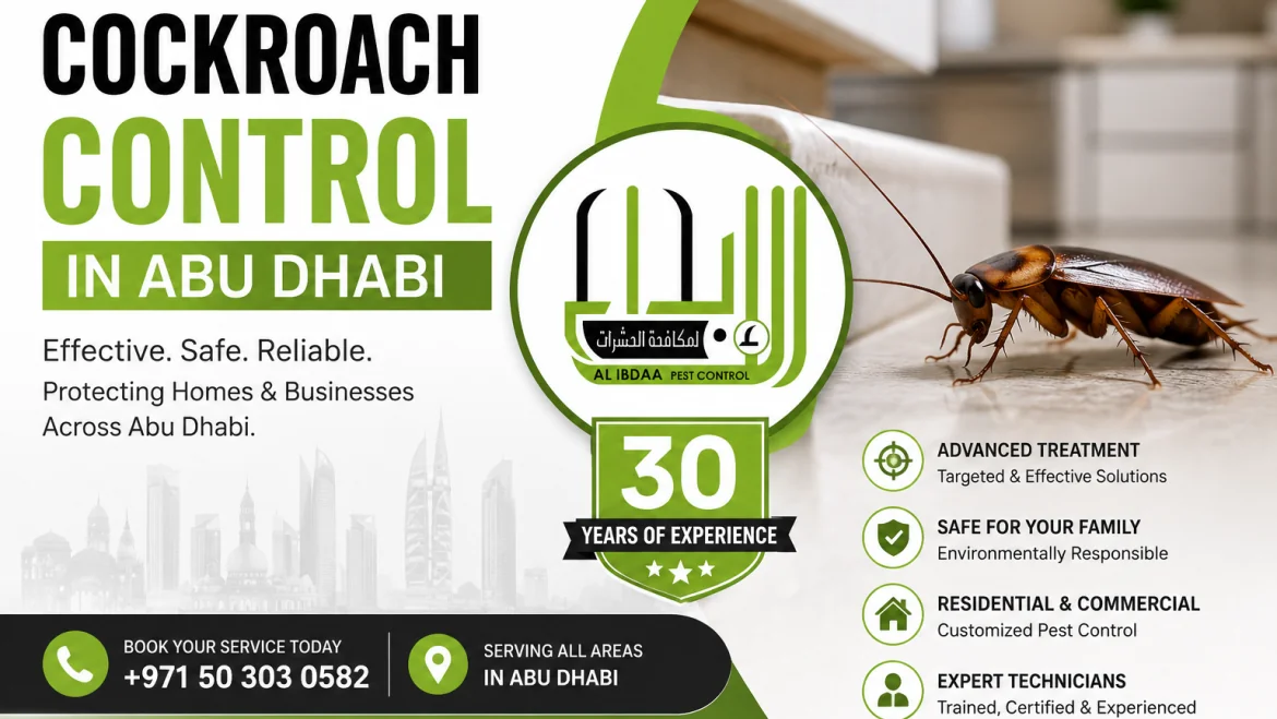 Cockroach Control in Abu Dhabi: How to Get Rid of Cockroaches Effectively